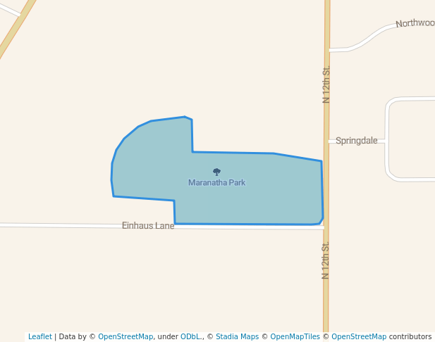 walking in Maranatha Park map in Quincy