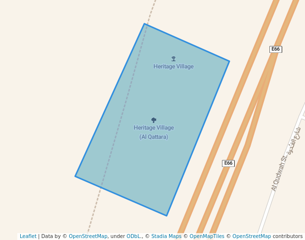 walking in Heritage Village (Al Qattara) map in Al Ain