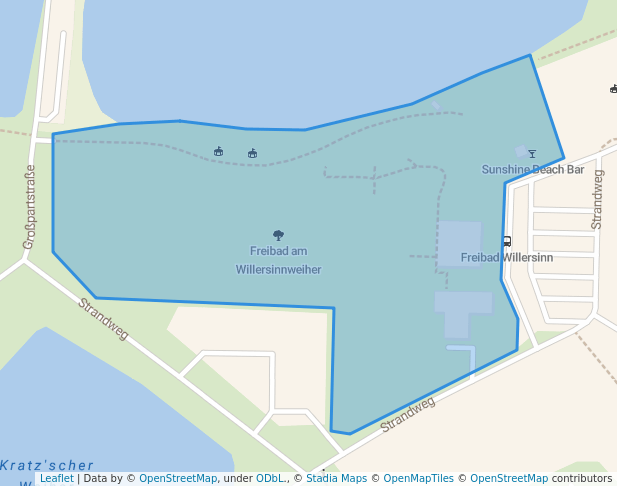 walking in Freibad am Willersinnweiher map in Ludwigshafen am Rhein