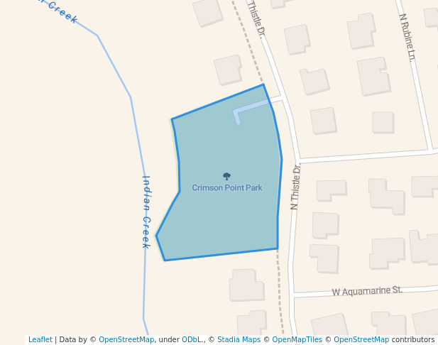 walking in Crimson Point Park map in Kuna