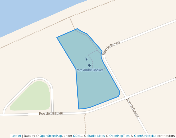 walking in Parc André-Cocker map in Coteau-du-Lac