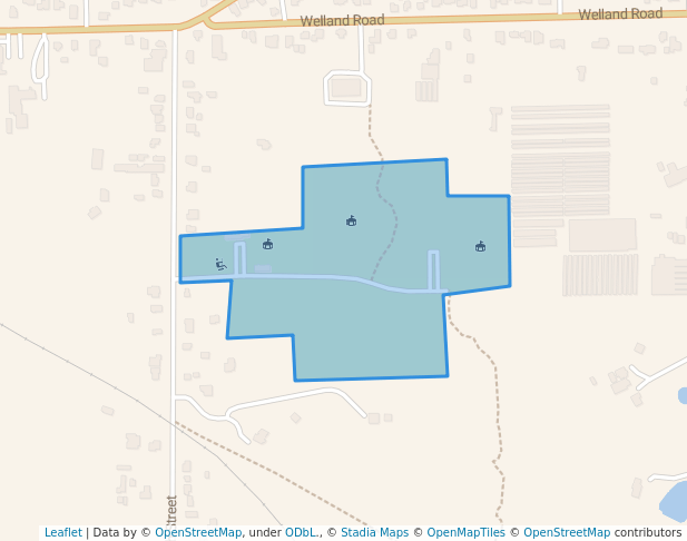 walking in Centennial Park map in Pelham