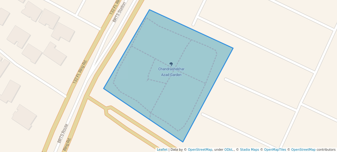 walking in Chandrashekhar Azad Baug map in Ahmedabad