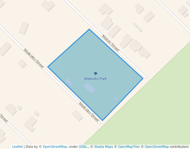 walking in Maikoiko Park map in Pāhoa