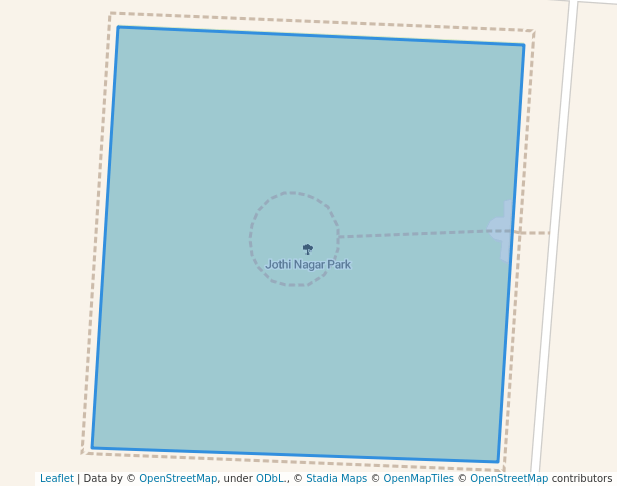 walking in Jothi Nagar Park map in Pollachi