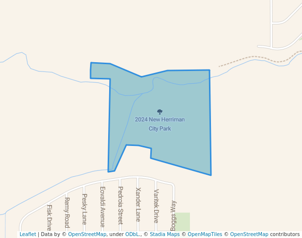 walking in 2024 New Herriman City Park map in Herriman