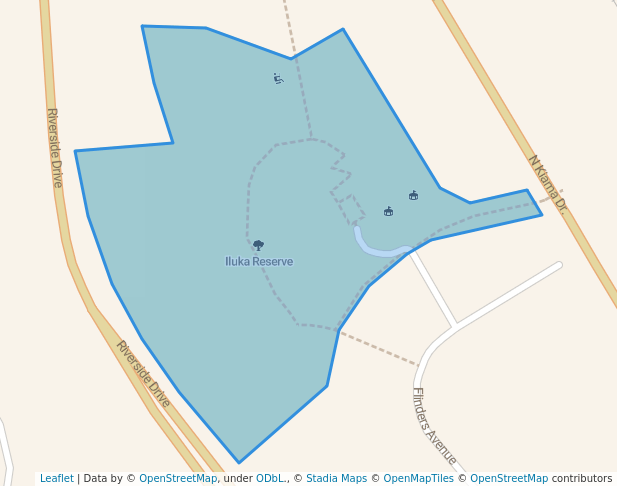 walking in Iluka Reserve map in Kiama Downs