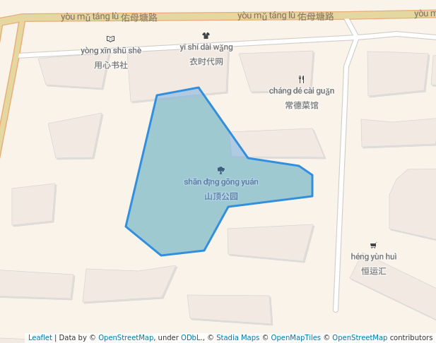walking in 山顶公园 map in Chang Sha Shi