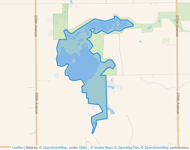 walking in Cheever Lake Wildlife Management Area map in Estherville