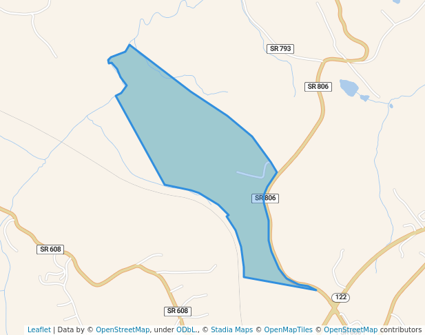 walking in Moneta Park map in Moneta