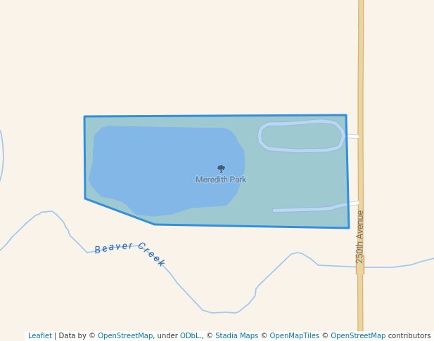 walking in Meredith Park map in Rolfe