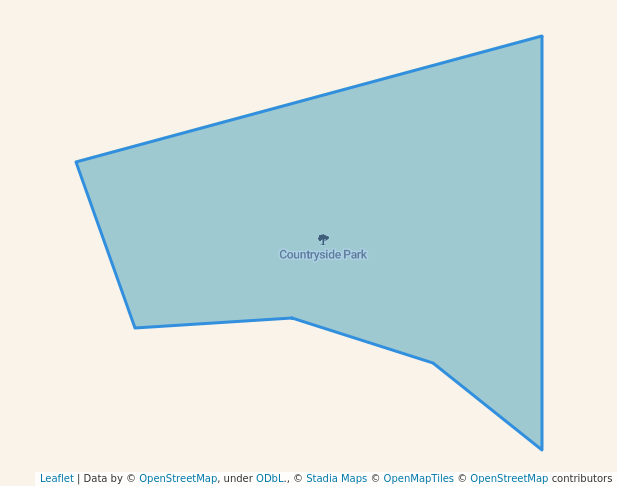 walking in Countryside Park map in Zimmerman