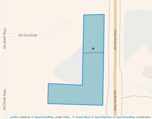 walking in Dounut Pool Park map in Zimmerman