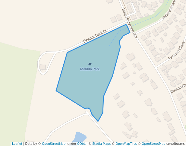 walking in Matilda Park map in Mudgee