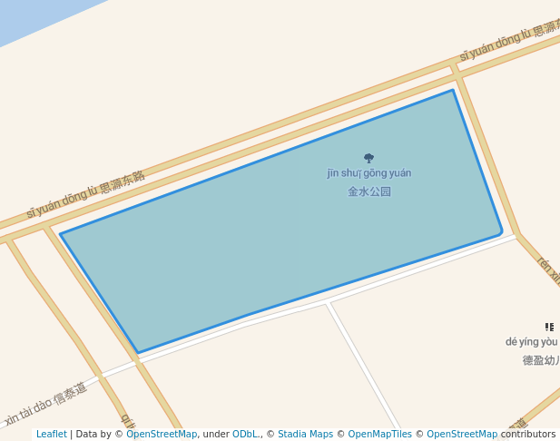 walking in 金水公园 map in Tianjin