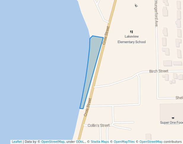 walking in Teal Lake Beach map in Negaunee