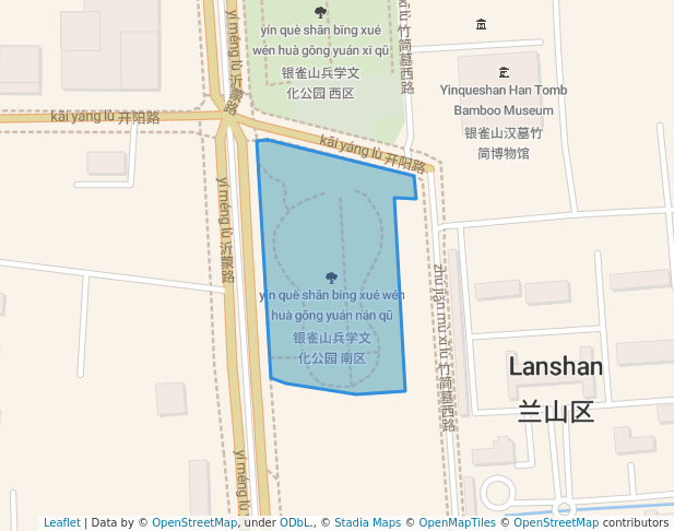银雀山兵学文化公园 南区
