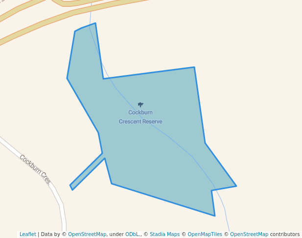 Cockburn Crescent Reserve in Fairfield East | Map and Routes