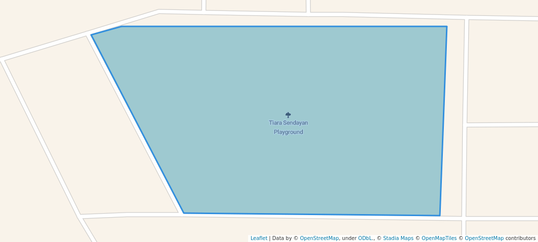 walking in Tiara Sendayan Playground map in Labu