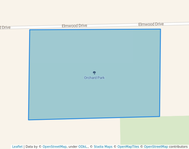 walking in Orchard Park map in Wheaton