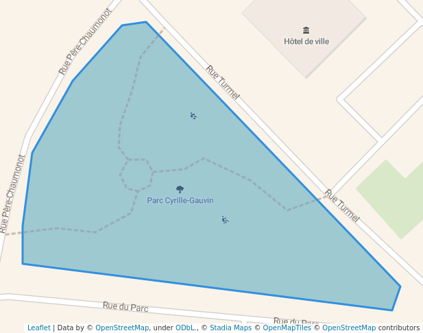 walking in Parc Cyrille-Gauvin map in L'Ancienne-Lorette