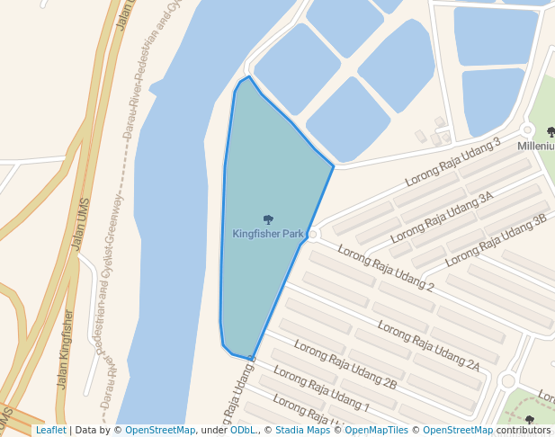 walking in Kingfisher Park map in Kota Kinabalu