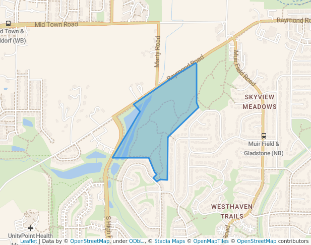 Prairie Ridge Park in Madison | Map and Routes