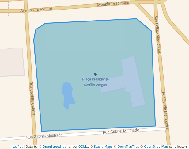 walking in Praça Presidente Getúlio Vargas map in Guarulhos