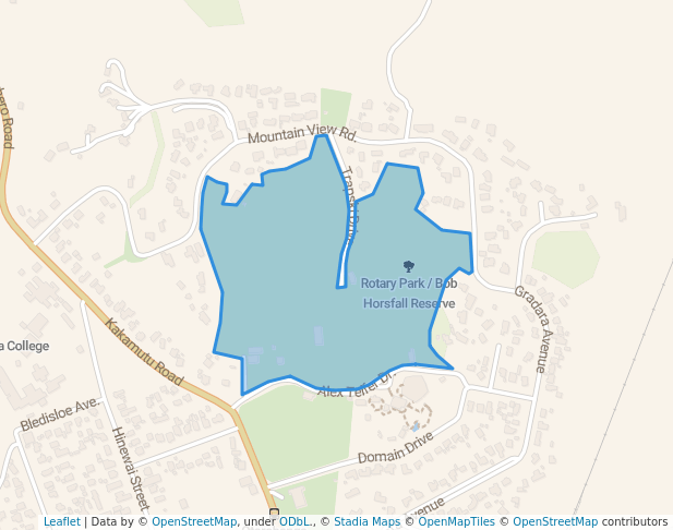 walking in Rotary Park / Bob Horsfall Reserve map in Otorohanga