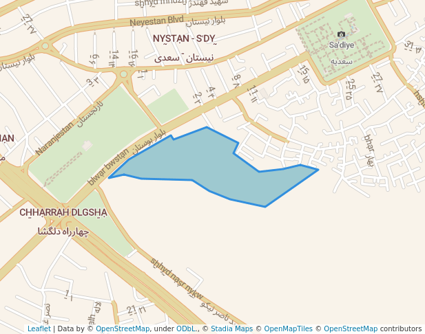 پارک کوهستانی بوستان سعدی