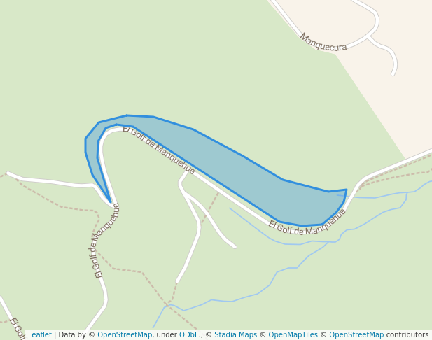 walking in La Carbonera map in Lo Barnechea