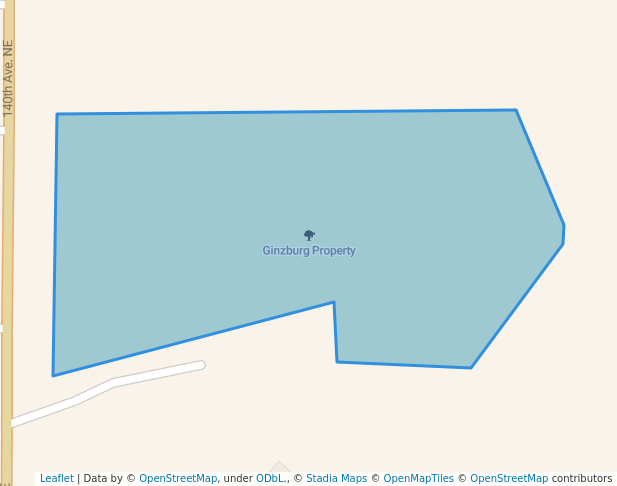 walking in Ginzburg Property map in Bellevue