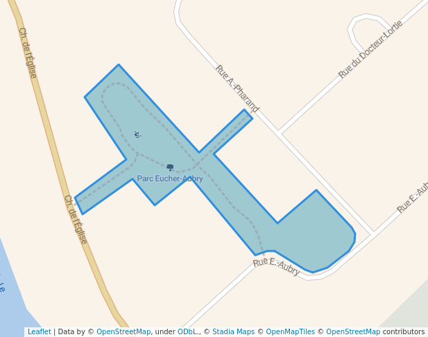 walking in Parc Eucher-Aubry map in Saint-Polycarpe