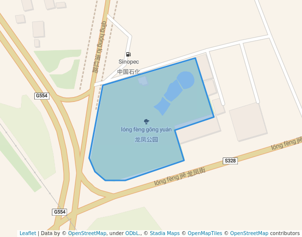 walking in 龙凤公园 map in Da Li Bai Zu Zi Zhi Zhou