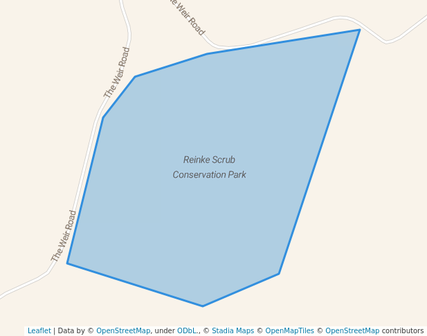 walking in Reinke Scrub Conservation Park map in Okeden