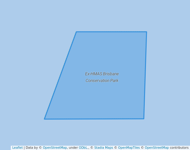 walking in Ex-HMAS Brisbane Conservation Park map in Marcoola