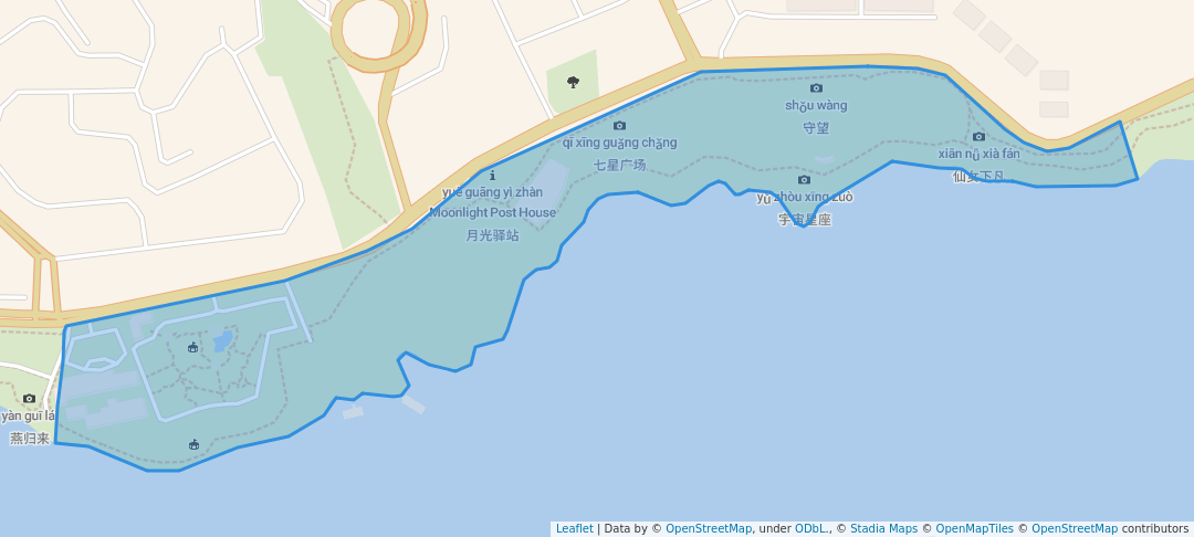 walking in 月光草坪公园 Moonlight Lawn Park map in Chongqing