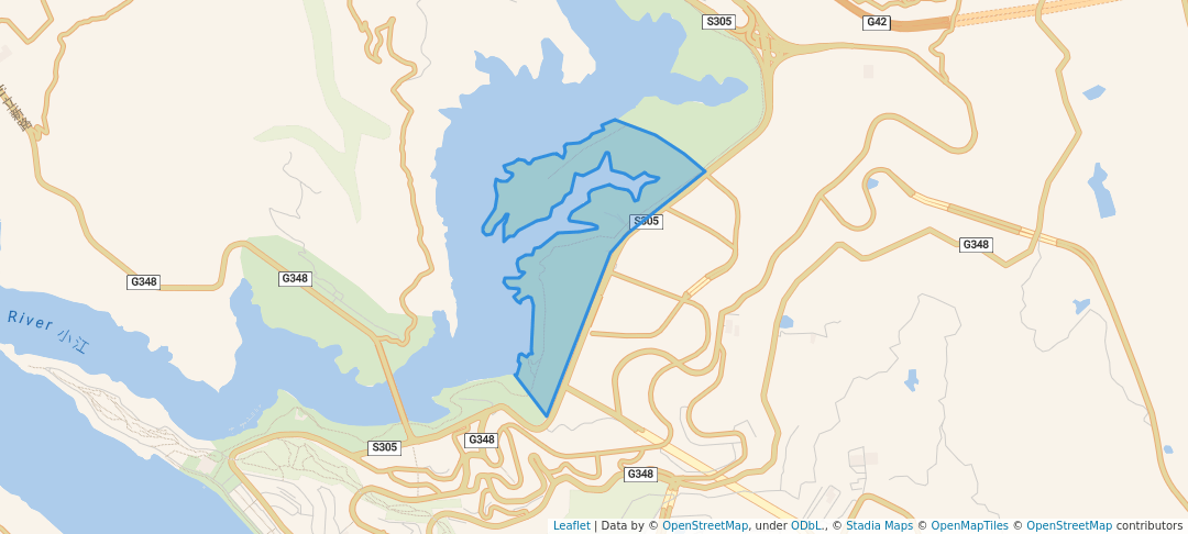 walking in 白鹭公园 Egret Park map in Chongqing
