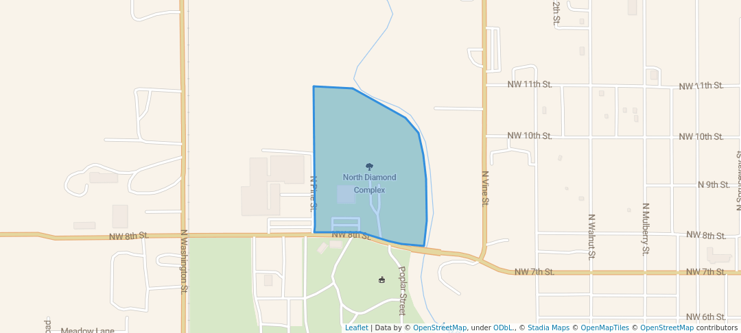 walking in North Diamond Complex map in Abilene