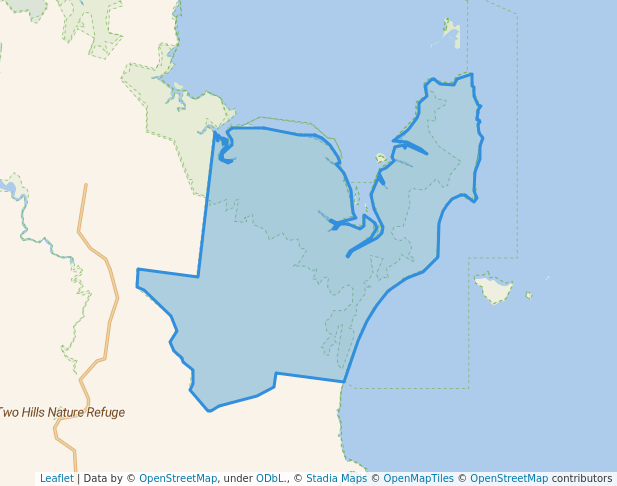 walking in Cape Palmerston National Park map in Koumala