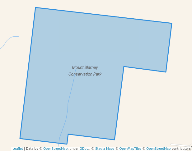 walking in Mount Blarney Conservation Park map in Sarina
