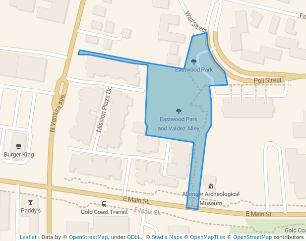 Eastwood Park and Valdez Alley