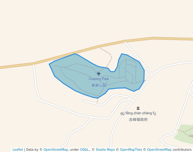 Cuiping Park in Ning De Shi | Map and Routes