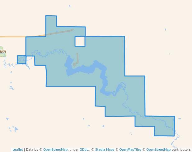walking in Hayes Lake State Park map in Roseau
