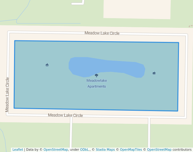 walking in Meadowlake Apartments map in Searcy