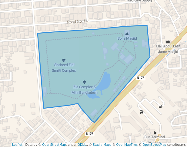 walking in Zia Complex & Mini Bangladesh map in Chittagong