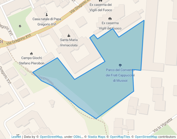 Parco del Convento dei Frati Cappuccini di Mussoi