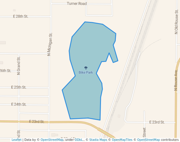 walking in Bike Park map in Pittsburg