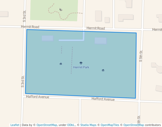 walking in Hermit Park map in Silver Cliff