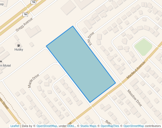 walking in Erith Park map in Hinton